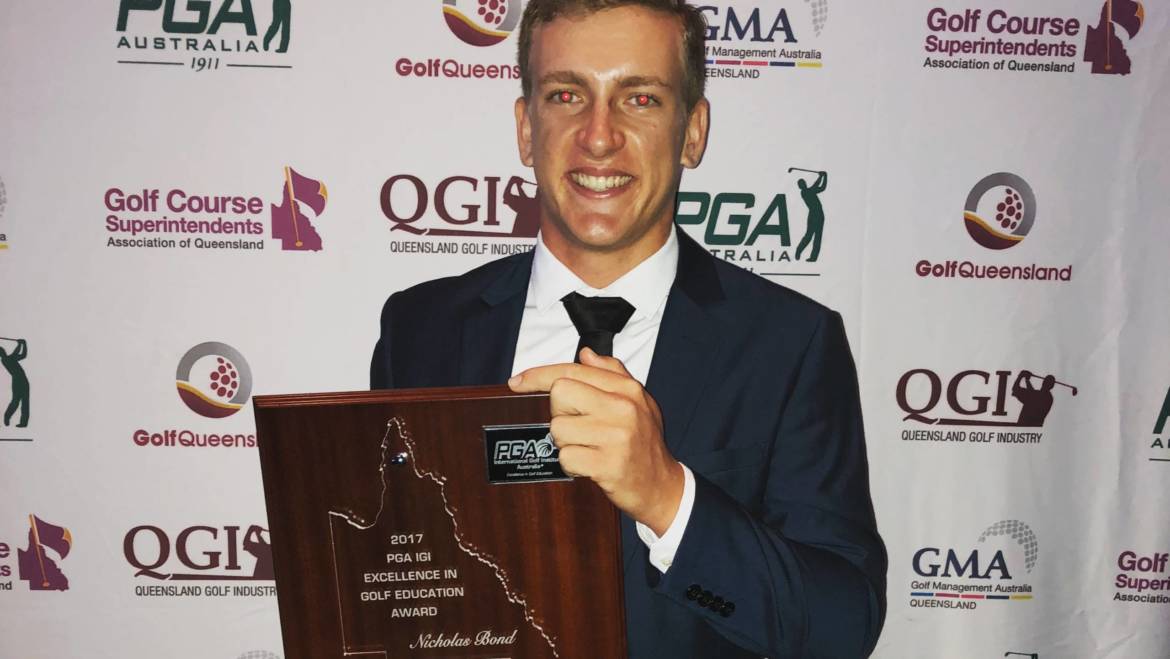 Bond excellence at QLD Golf Industry Awards